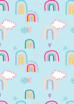 rucomfy Printed Kids Classic Rainbow Sky Beanbag