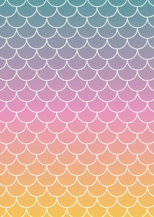 rucomfy Printed Kids Classic Mermaid Ombre Beanbag