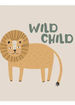 rucomfy Printed Kids Floor Cushion Safari Lion Beanbag