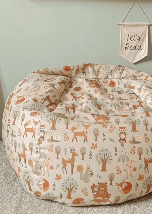 rucomfy Printed Kids Slouchbag Woodland Walks Beanbag