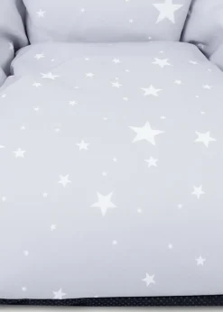 rucomfy Printed Kids Snuggle Chair Platinum Stars Beanbag