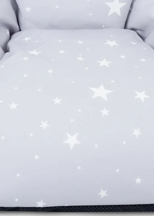 rucomfy Printed Kids Snuggle Chair Platinum Stars Beanbag