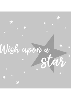 rucomfy Printed Wish Upon A Star Grey Baby Beanbag