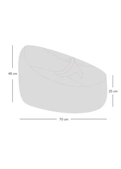 rucomfy Printed Wish Upon A Star Grey Baby Beanbag