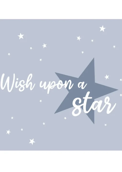 rucomfy Printed Wish Upon A Star Blue Baby Beanbag
