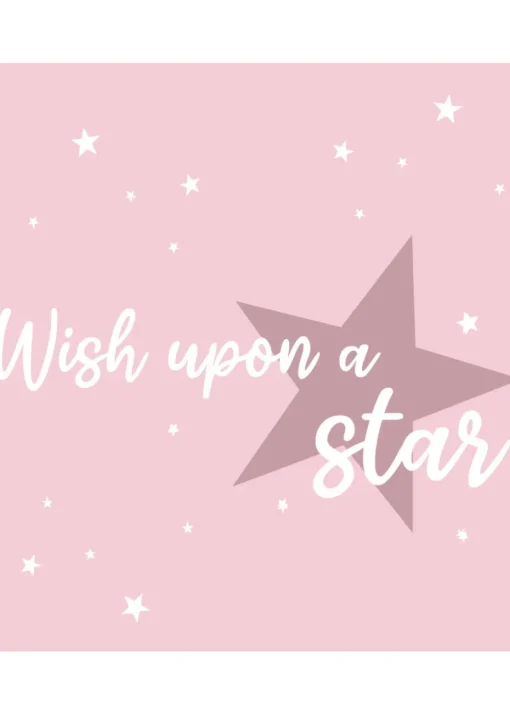 rucomfy Printed Wish Upon A Star Pink Baby Beanbag