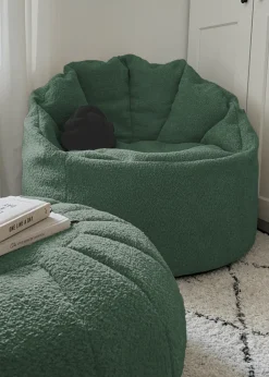 rucomfy Snug Cinema Chair Dark Green Beanbag