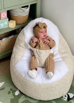 rucomfy Snug Gaga Natural Baby Beanbag