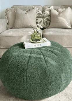 rucomfy Snug Pouffe Dark Green Beanbag