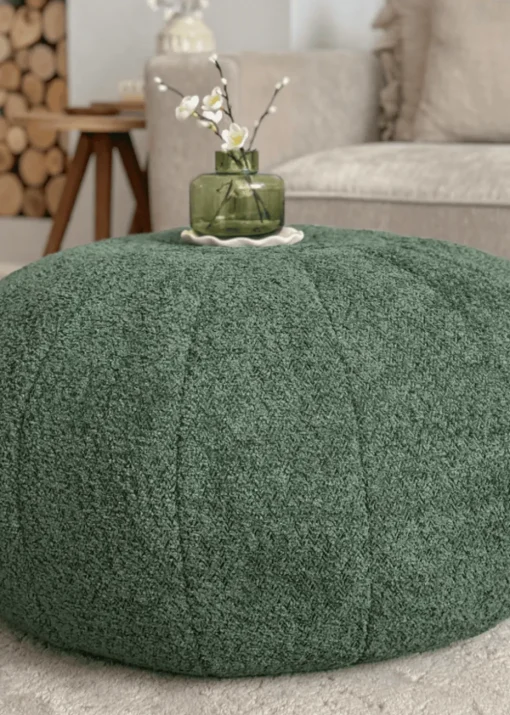 rucomfy Snug Pouffe Dark Green Beanbag
