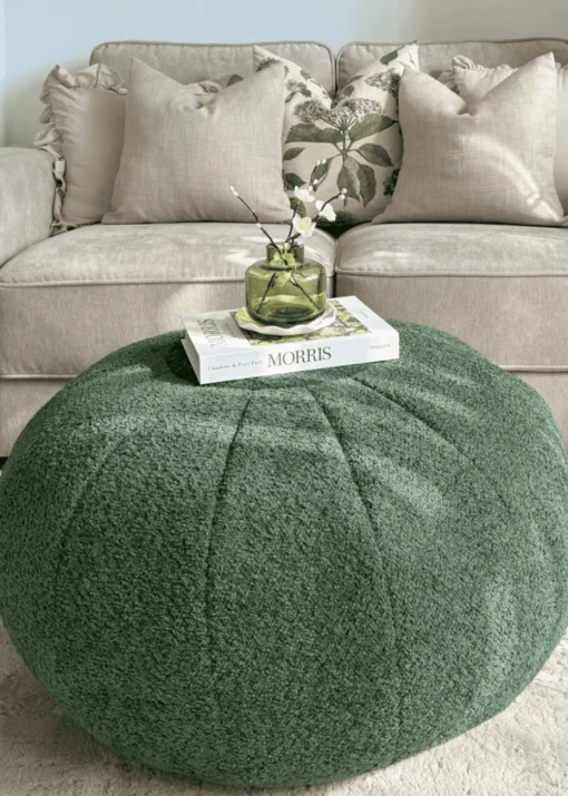rucomfy Snug Pouffe Dark Green Beanbag