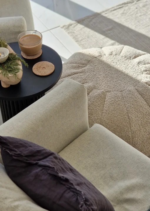 rucomfy Snug Pouffe Natural Beanbag