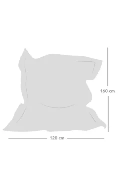rucomfy Velvet Extra Large Squarbie Pink Beanbag