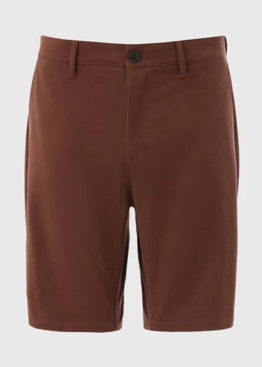 Rust Slim Fit Chino Shorts