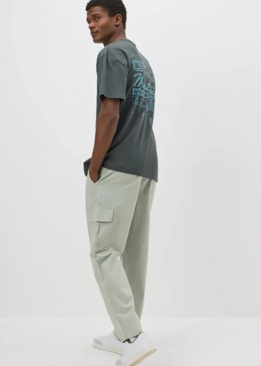 Sage Linen Cargo Trousers