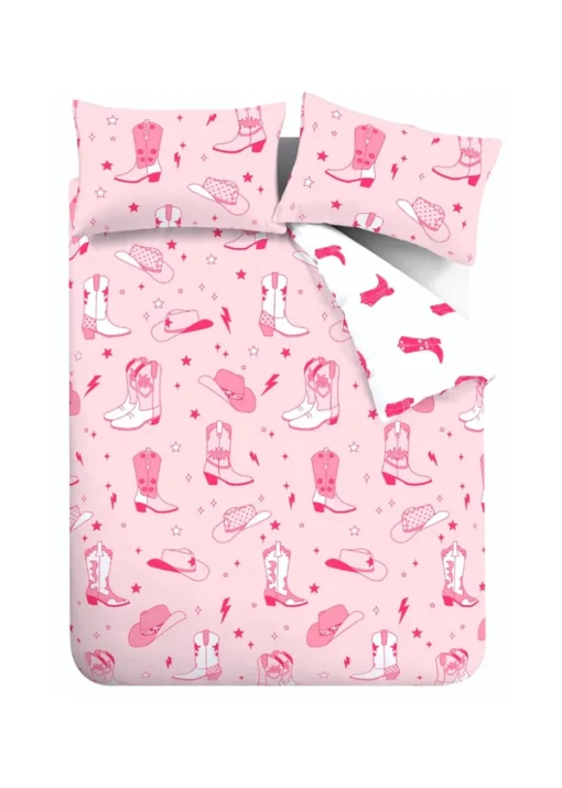 Sassy B Cowgirl Boot Reversible Duvet Cover Set