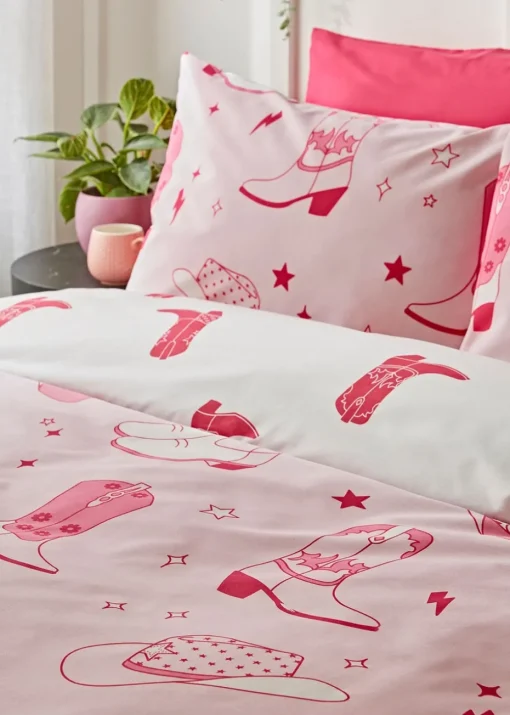 Sassy B Cowgirl Boot Reversible Duvet Cover Set