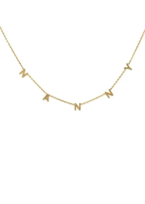 Say It With Gold Nanny Necklace