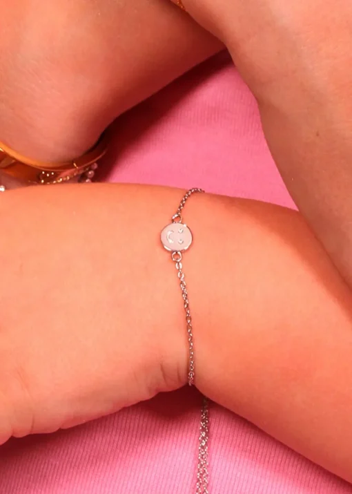 Say It With Silver Children's Smiley Friendship Bracelets