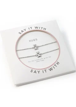 Say It With Silver Children's Bear Friendship Bracelets