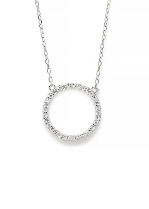 Say It With Silver Circle of Life Necklace