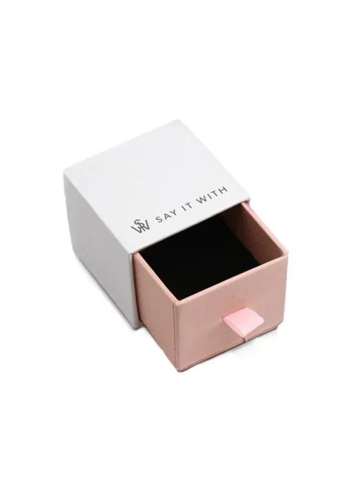Say It With Silver Kiss Adjustable Ring