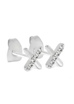 Say It With Silver Kiss Earrings