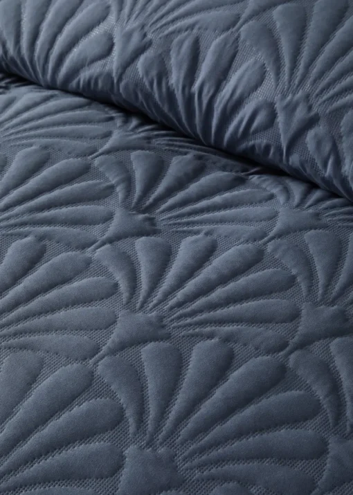 Serene Cavali Dark Blue Pinsonic Bedspread