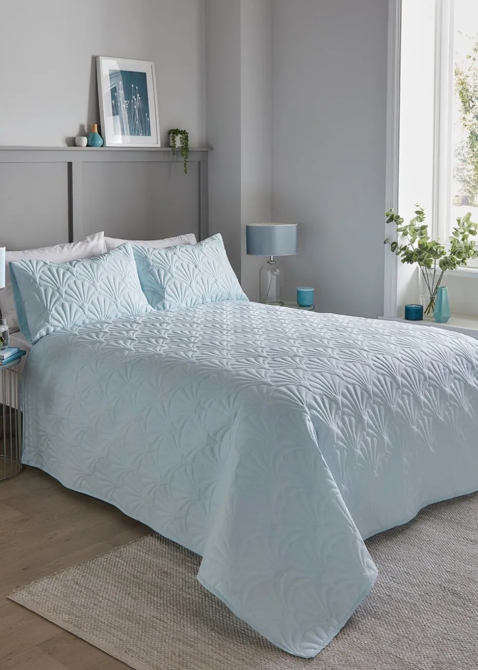 Serene Cavali Pinsonic Blue Bedspread