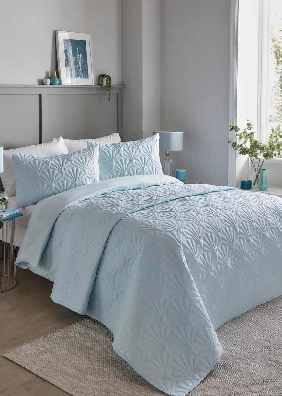 Serene Cavali Pinsonic Blue Bedspread