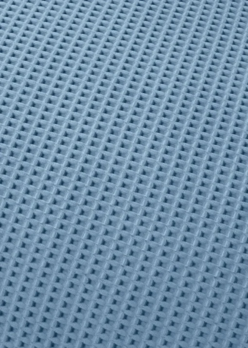 Serene Lindly Waffle Blue Duvet Cover Set