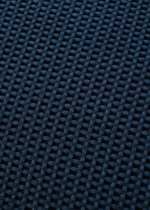 Serene Lindly Waffle Navy Duvet Cover Set