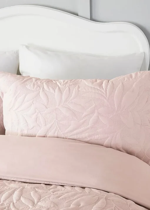 Serene Luana Soft Touch Pink Duvet Cover Set
