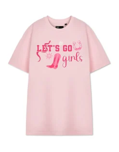 Show Me The Merch Let's Go Girls Pink T Shirt
