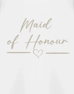 Show Me The Merch Maid Of Honour White T Shirt