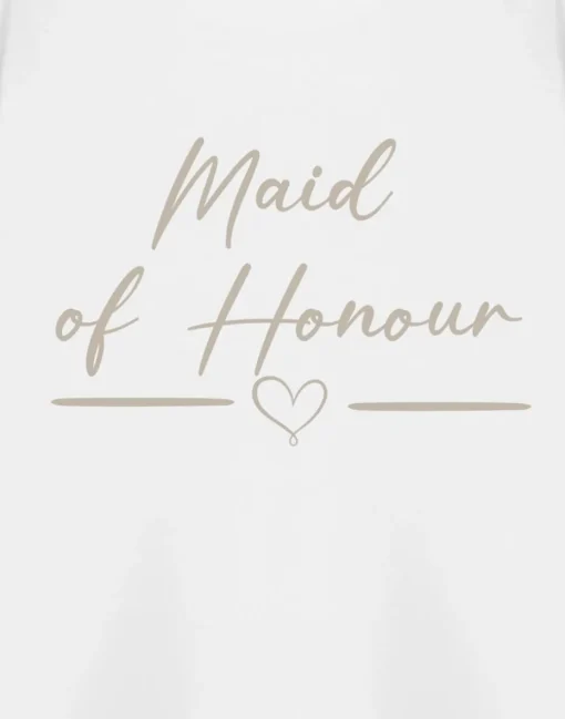 Show Me The Merch Maid Of Honour White T Shirt