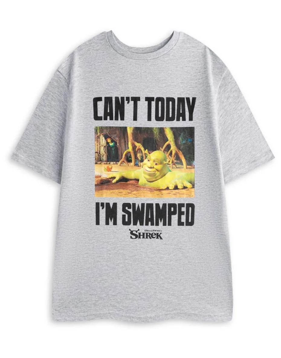 Shrek Adults Multicoloured Can't Today I'm Swamped Pyjama Set