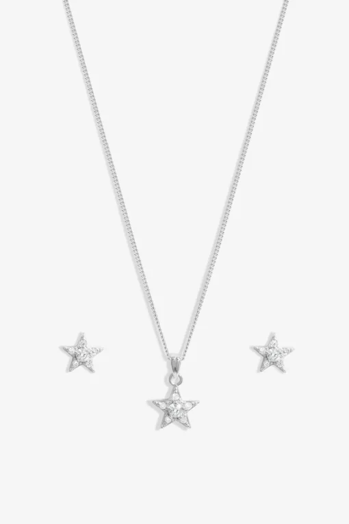 Simply Silver Sterling Silver 925 Celestial Set - Gift Boxed