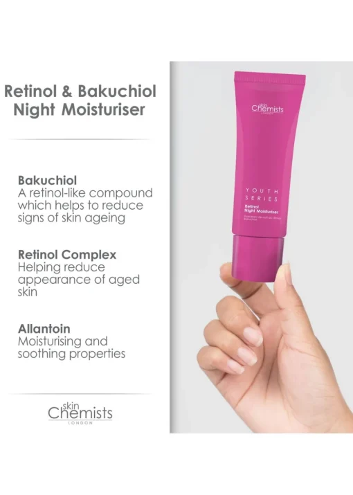 SkinChemists Retinol & Bakuchiol Night Moisturiser (50ml)