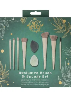 So Eco Dark Green Exclusive Brush & Sponge Set