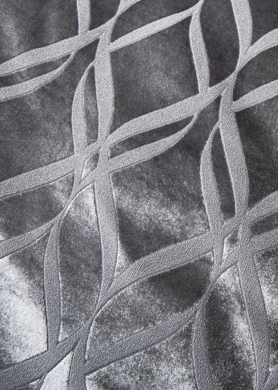 Soiree Belfort Velvet Grey Duvet Cover Set