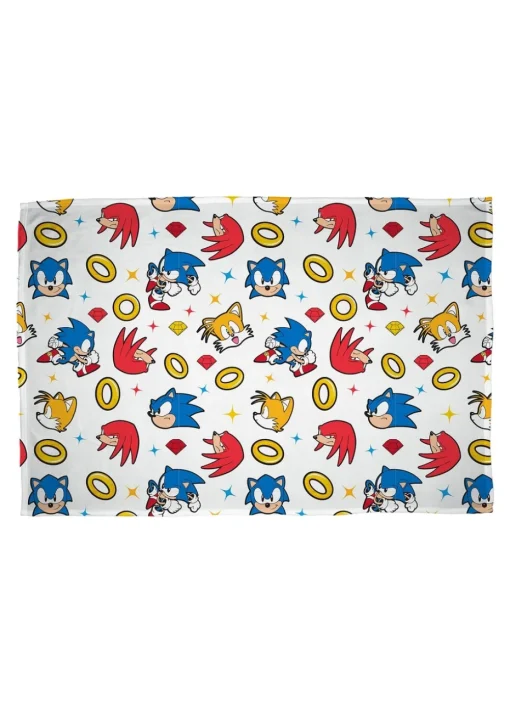Sonic Multi Colour Liquid Rotary Fleece Throw