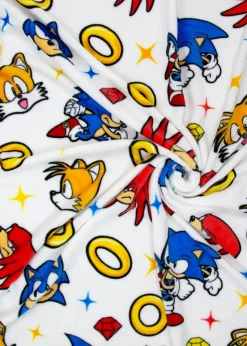 Sonic Multi Colour Liquid Rotary Fleece Throw
