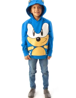 Sonic The Hedgehog Blue 3D Ears Boy's Hoodie (4-8 years)