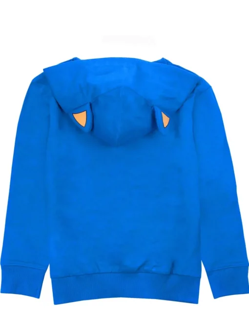 Sonic The Hedgehog Blue 3D Ears Boy's Hoodie (4-8 years)