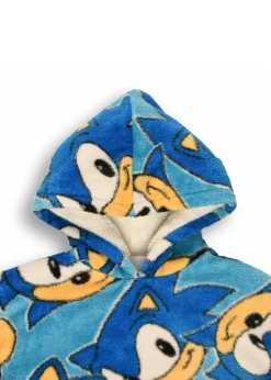 Sonic The Hedgehog Boys Blue Hooded Blanket