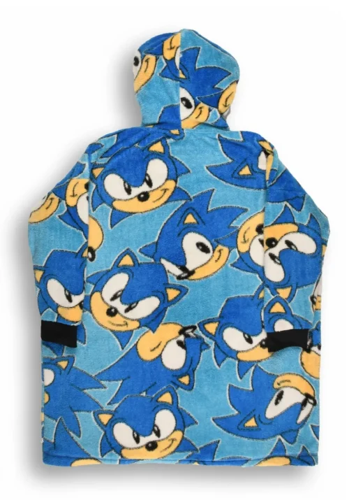 Sonic The Hedgehog Boys Blue Hooded Blanket