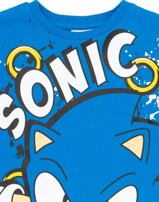 Sonic The Hedgehog Boys Multicoloured Character 2 Pack T-Shirts (4 - 12 Years)