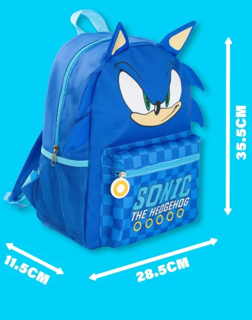 Sonic the Hedgehog 3D Kids Blue Backpack