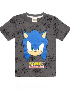 Sonic The Hedgehog Grey Kids Shortie Pyjamas (4-12 Years)